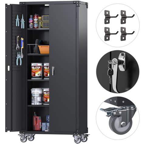 metal utility cabinet with wheels